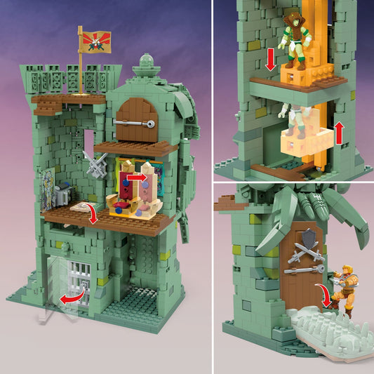 MEGA Construx Masters of the Universe Castle Grayskull - Bộ Lắp Ráp Lâu Đài Grayskull Cao Cấp - Mattel GGJ67