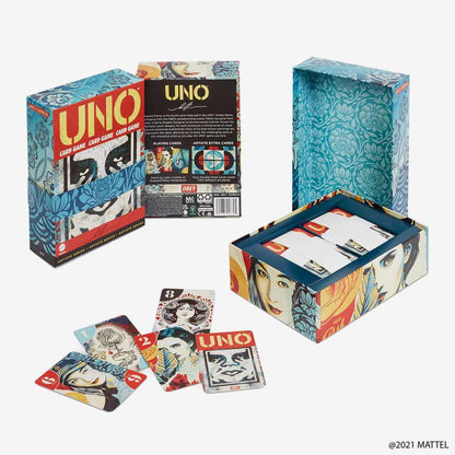 UNO Artiste Shepard Fairey - Bộ Bài Nghệ Thuật Phiên Bản Giới Hạn - Mattel Creations HGC02 - Hình ảnh sản phẩm