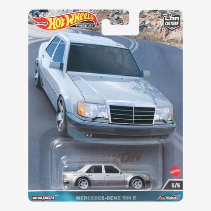 Hot Wheels Premium Car Culture Canyon Warriors – Mercedes-Benz 500E | Mô hình xe 1:64 Cao Cấp | Hot Wheels - Hình ảnh sản phẩm