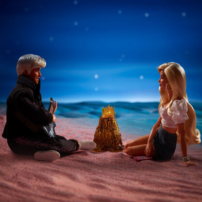 Barbie The Movie Barbie and Ken Campfire Scene 2-Pack - Bộ 2 Búp Bê Sưu Tầm Cảnh Lửa Trại - Barbie Signature JBJ21 - Hình ảnh sản phẩm