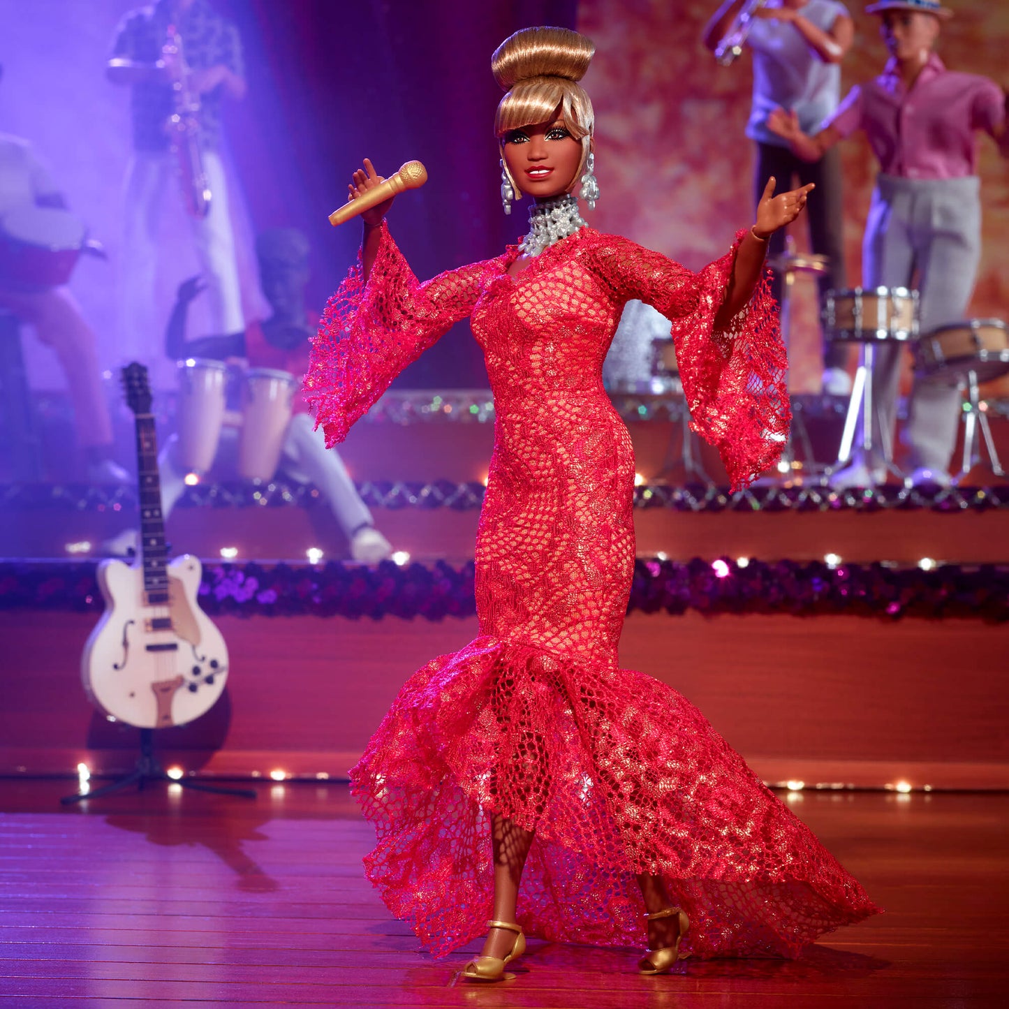 Barbie Inspiring Women Celia Cruz Doll - Búp Bê Sưu Tầm Nghệ Sĩ Salsa - Barbie Signature - Góc nhìn khác 3