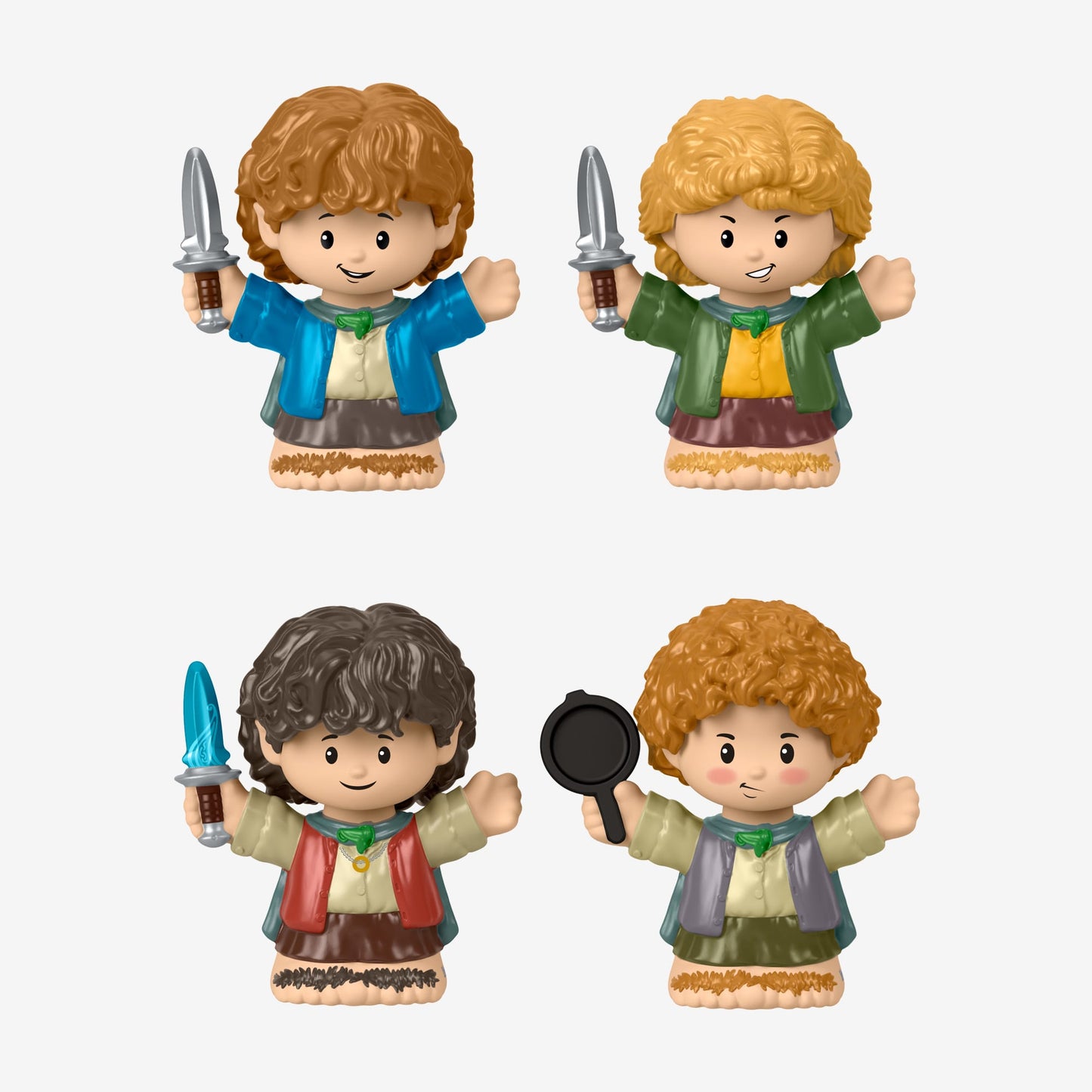 Little People Collector The Lord of the Rings: Hobbits Special Edition Figure Set - Bộ Mô Hình Nhân Vật Hobbit Sưu Tầm - Mattel HPW74 - Hình ảnh chi tiết 2