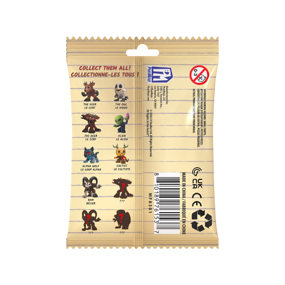 Đồ Chơi Mô Hình Nhân Vật 99 NIGHTS IN THE FOREST MF8301