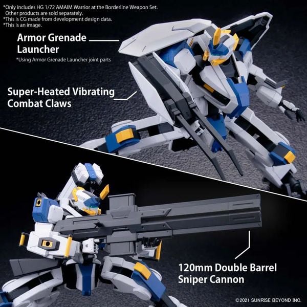 Amaim Warrior at the Borderline Weapon Set - Kyoukai Senki - HG 1/72