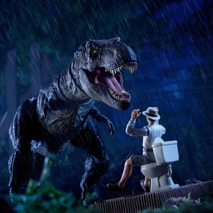 Jurassic World Hammond Collection Outhouse Chaos Set - Bộ Đồ Chơi Mô Hình Khủng Long T-Rex và Nhân Vật - Mattel - Hình ảnh bổ sung 4
