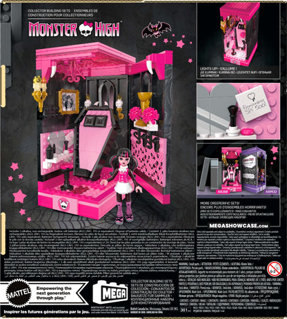 MEGA Monster High Draculaura's Boo-k Crypt Building Toy Kit - Bộ Đồ Chơi Lắp Ráp Hầm Mộ Bí Ẩn - Mattel HXJ88
