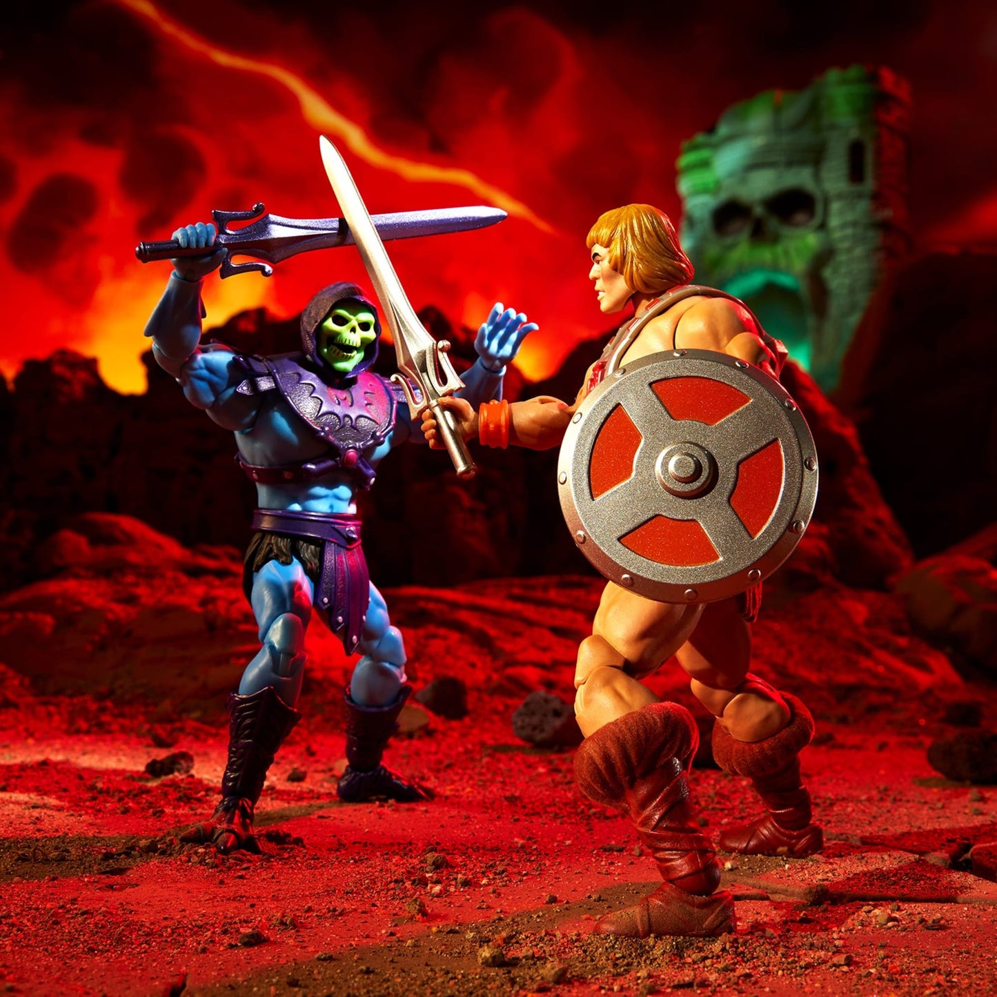 Masters of the Universe Masterverse He-Man vs Skeletor 40th Anniversary - Bộ Mô Hình Kỷ Niệm 40 Năm Chính Hãng Mattel - Hình ảnh bổ sung 4
