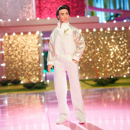 Ken Doll In White and Gold Tracksuit – Barbie The Movie Búp bê sưu tầm Mattel HPK04