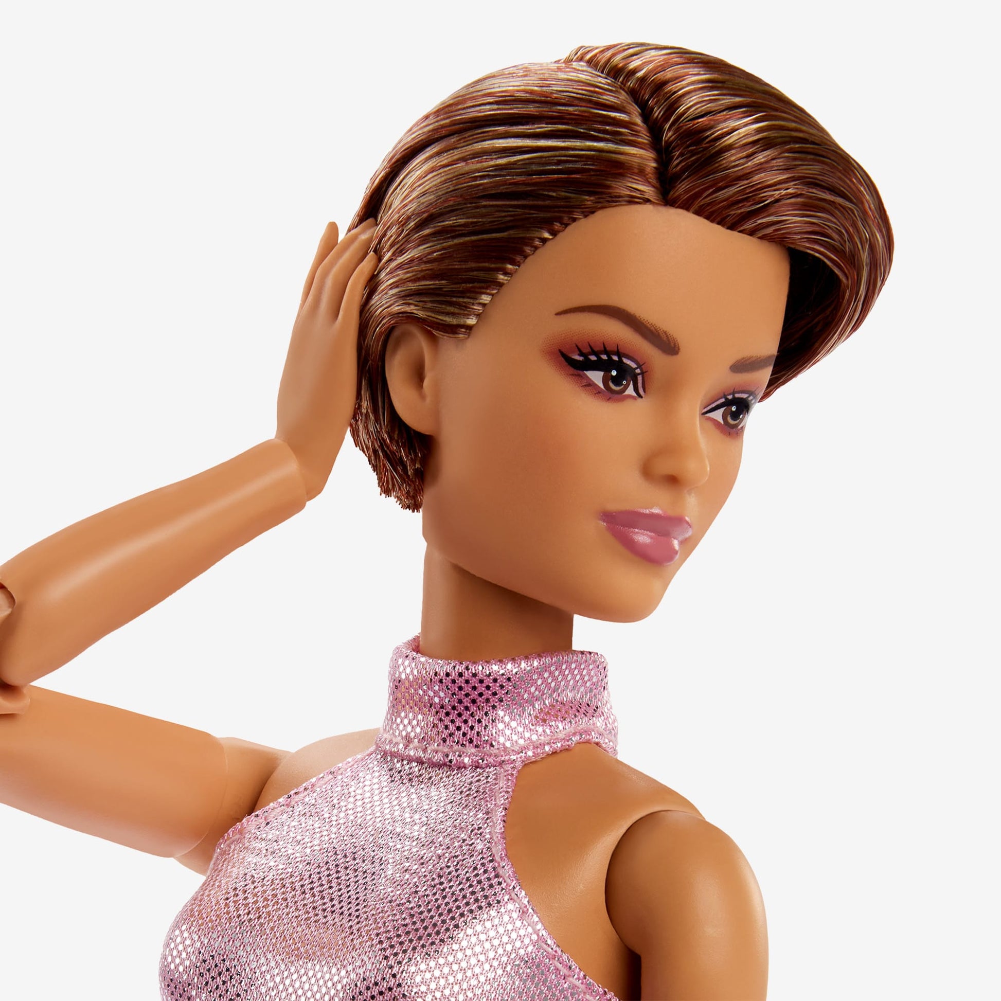 Barbie Looks Doll #22 (Petite, Short Auburn Hair) Búp bê khớp linh hoạt Barbie Signature Mattel HRM14 Mattel - ảnh 2 - Collec