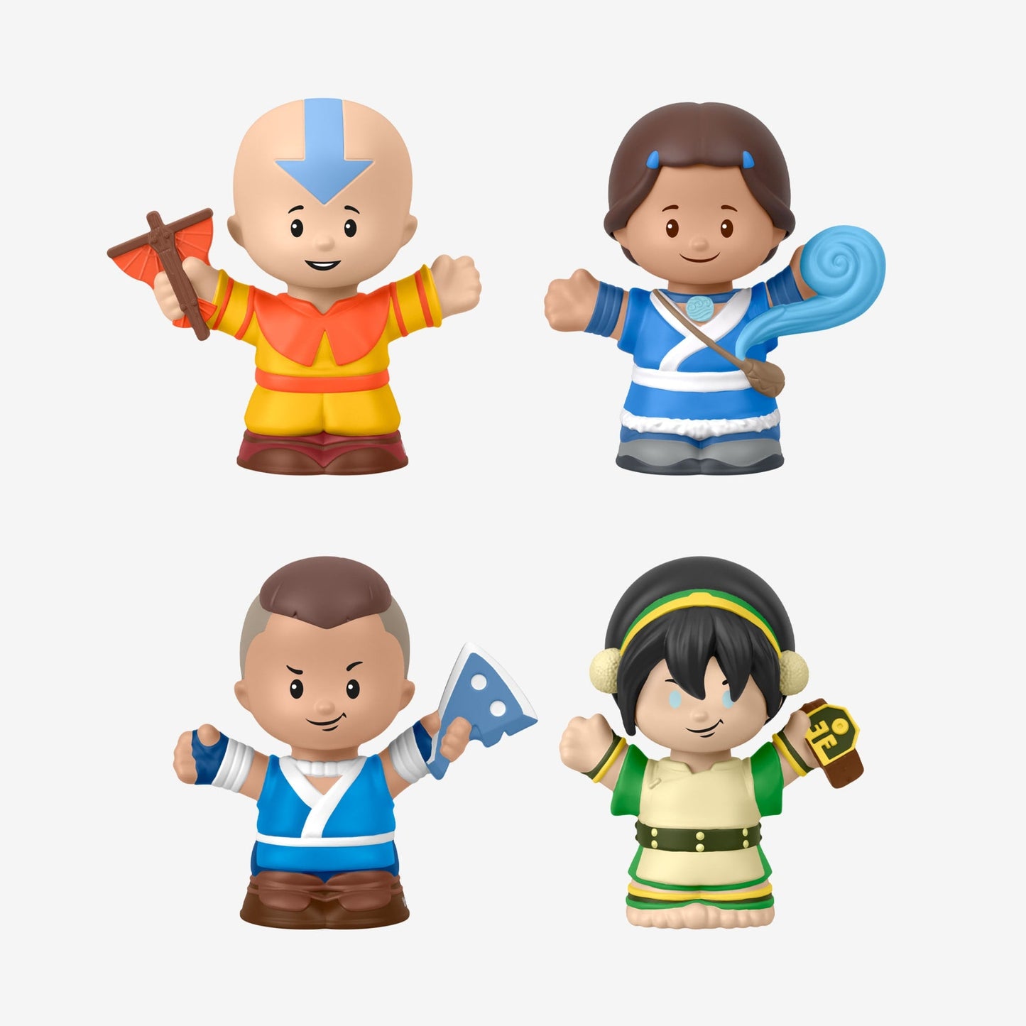Little People Collector Avatar The Last Airbender - Bộ Mô Hình Action Figure 4 Nhân Vật Mattel Fisher-Price - Hình ảnh chi tiết 2