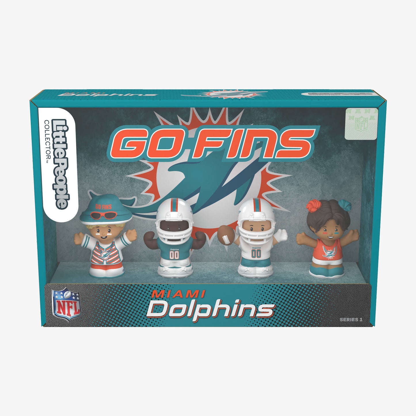 Little People Collector x NFL Miami Dolphins Set - Bộ Mô Hình Nhân Vật Sưu Tầm - Mattel Little People Collector - ảnh 1 - Fig