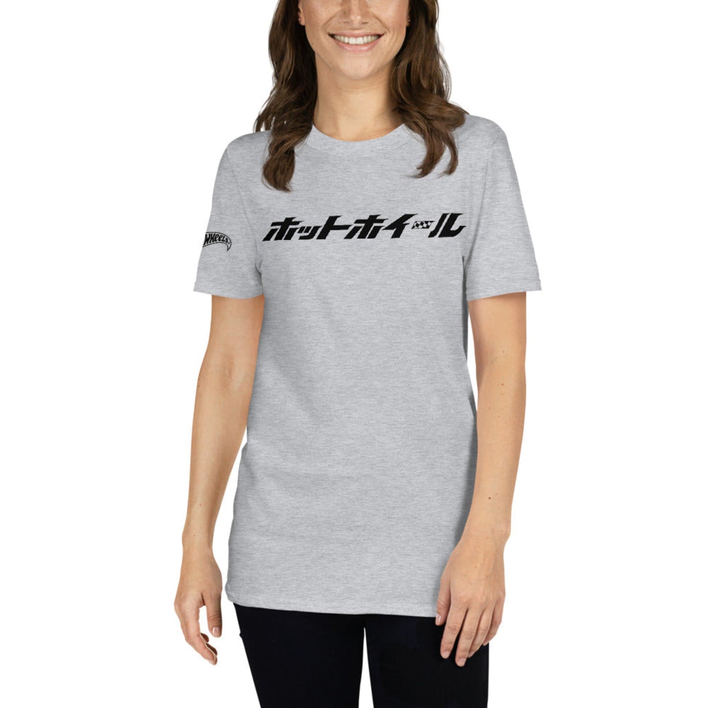 Hot Wheels Japanese Logo Short-Sleeve Sport Grey Unisex T-Shirt - Áo thun ngắn tay chính hãng Mattel - Hình ảnh bổ sung 4