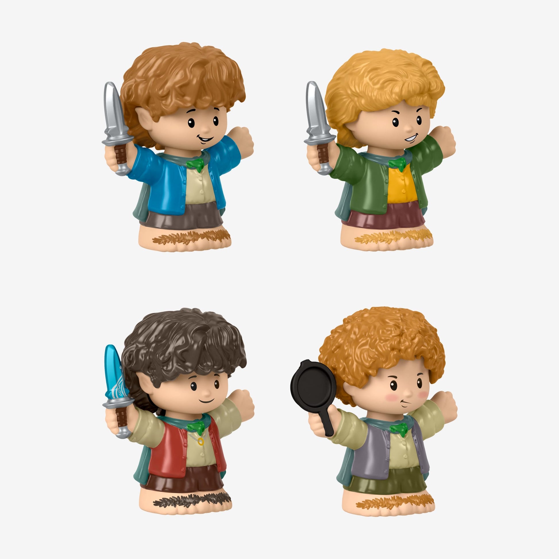 Little People Collector The Lord of the Rings: Hobbits Special Edition Figure Set - Bộ Mô Hình Nhân Vật Hobbit Sưu Tầm - Mattel HPW74 - Góc nhìn khác 3