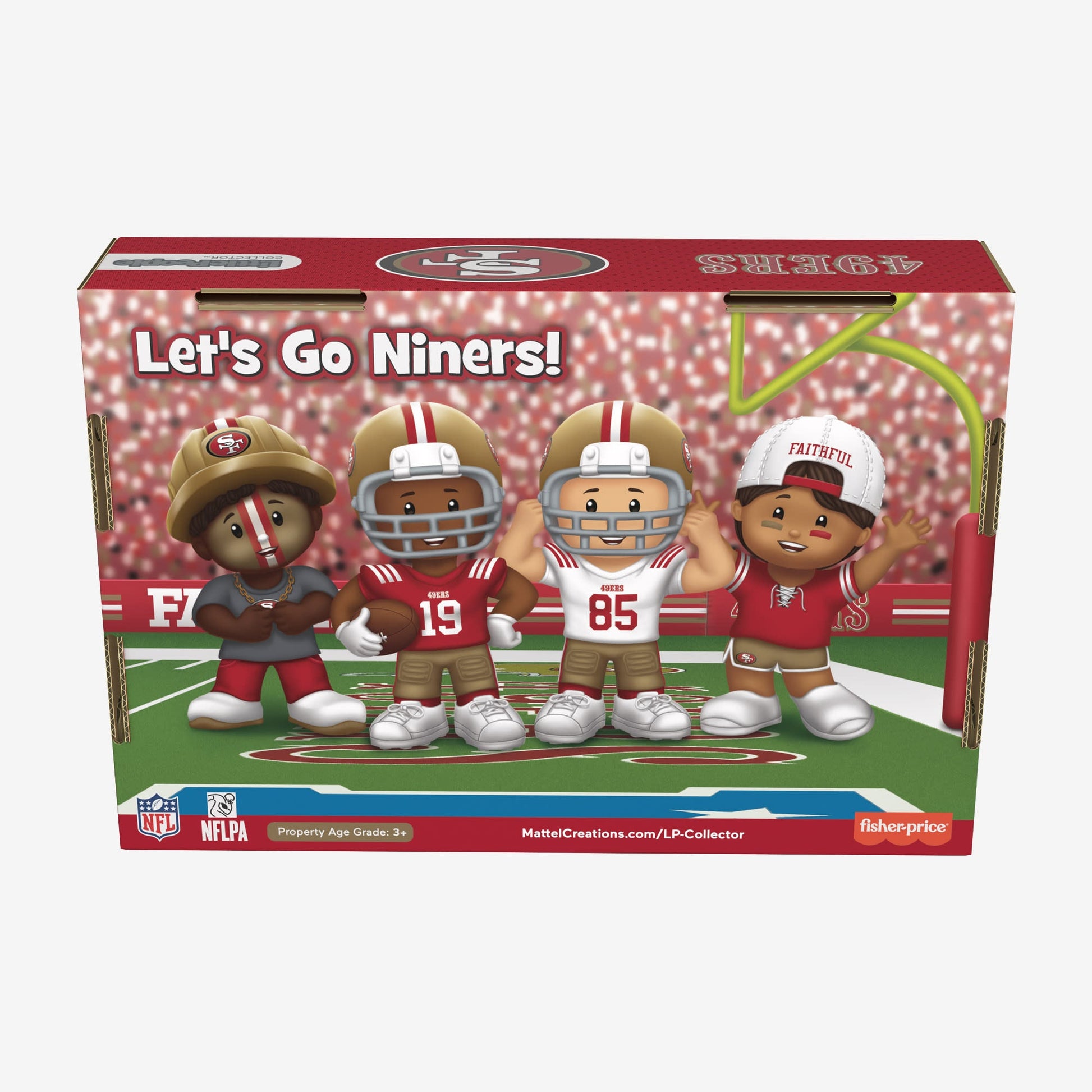 Little People Collector x NFL San Francisco 49ers Set - Bộ Nhân Vật Sưu Tầm Thể Thao - Mattel Mattel - ảnh 7 - Figure Set