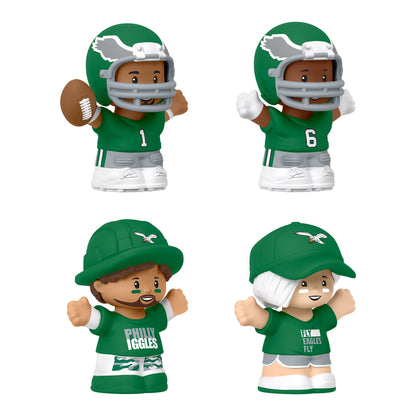 Little People Collector Philadelphia Eagles Alternate Jersey Figure Set - Bộ Mô Hình Cầu Thủ NFL Sưu Tầm - Mattel - Góc nhìn khác 3