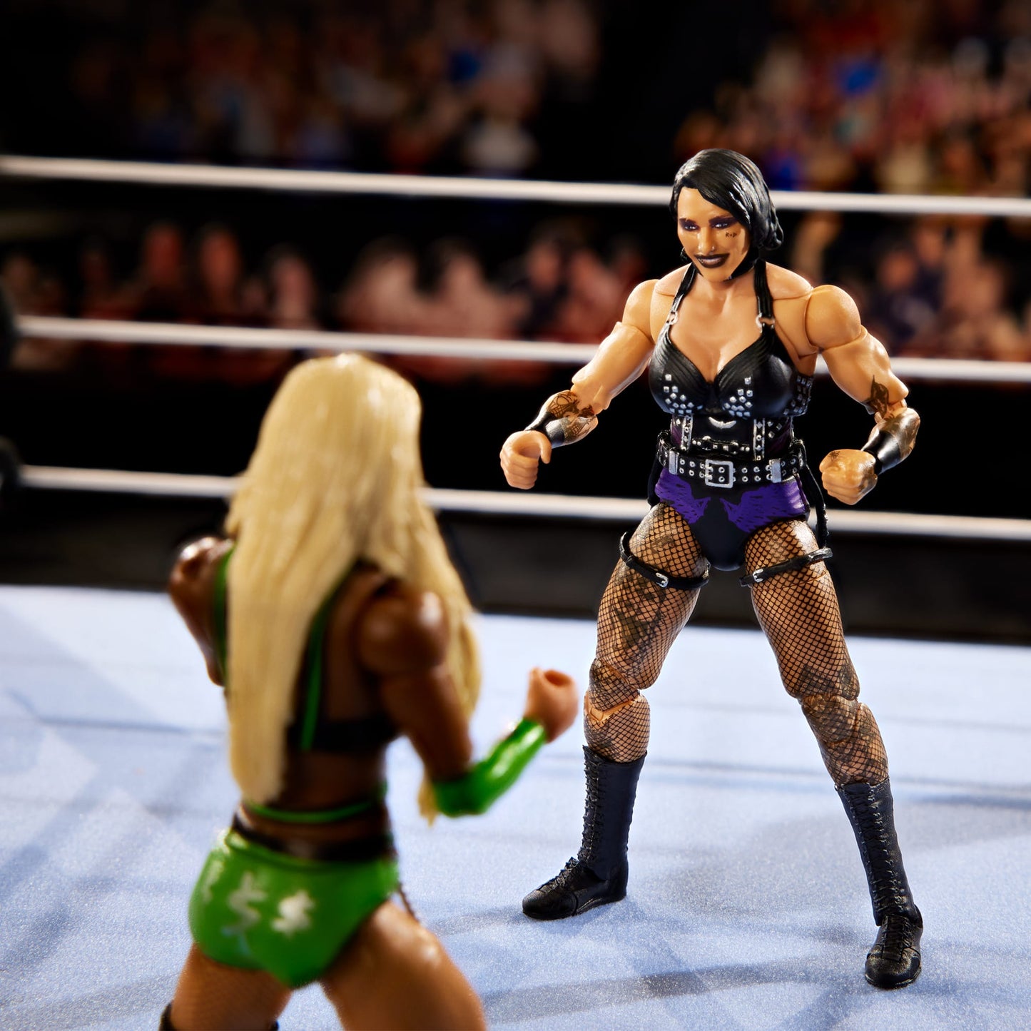 WWE Ultimate Edition RAW Ring and WWE Superstar Rhea Ripley Figure - Bộ Võ Đài và Mô Hình Sưu Tầm - Mattel - Hình ảnh bổ sung 4