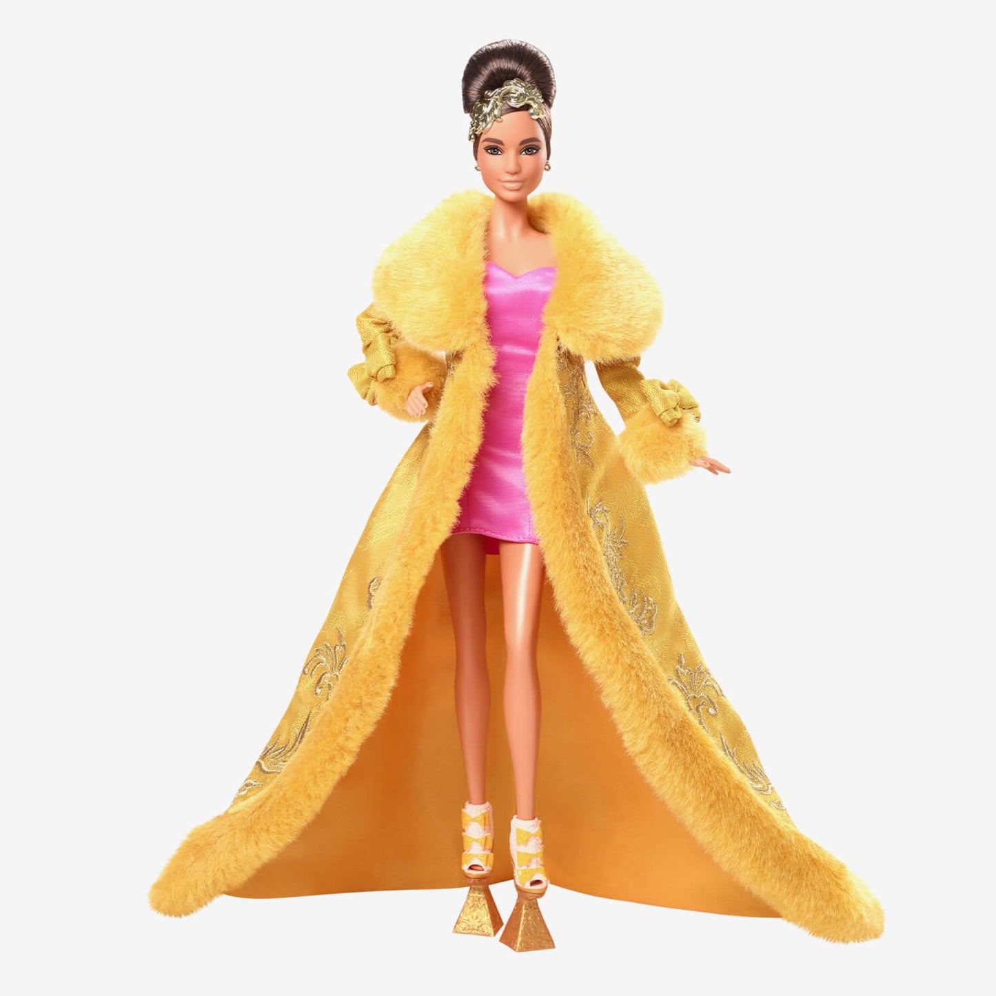 Guo Pei Barbie Doll Wearing Golden-Yellow Gown - Búp bê Sưu tầm Cao cấp Barbie Signature - Góc nhìn khác 3