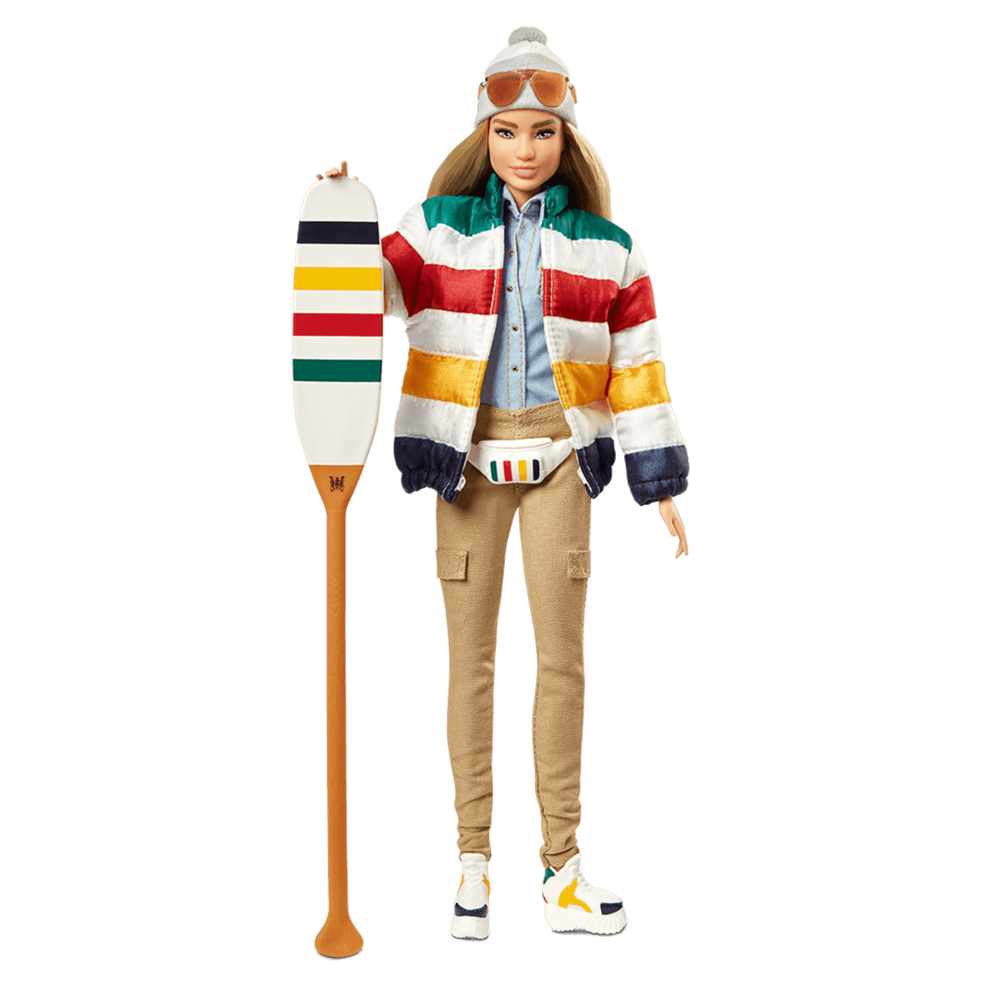 HBC Stripes Barbie Doll - Búp Bê Sưu Tầm Kỷ Niệm 350 Năm Hudson's Bay - Gold Label - Hình ảnh sản phẩm