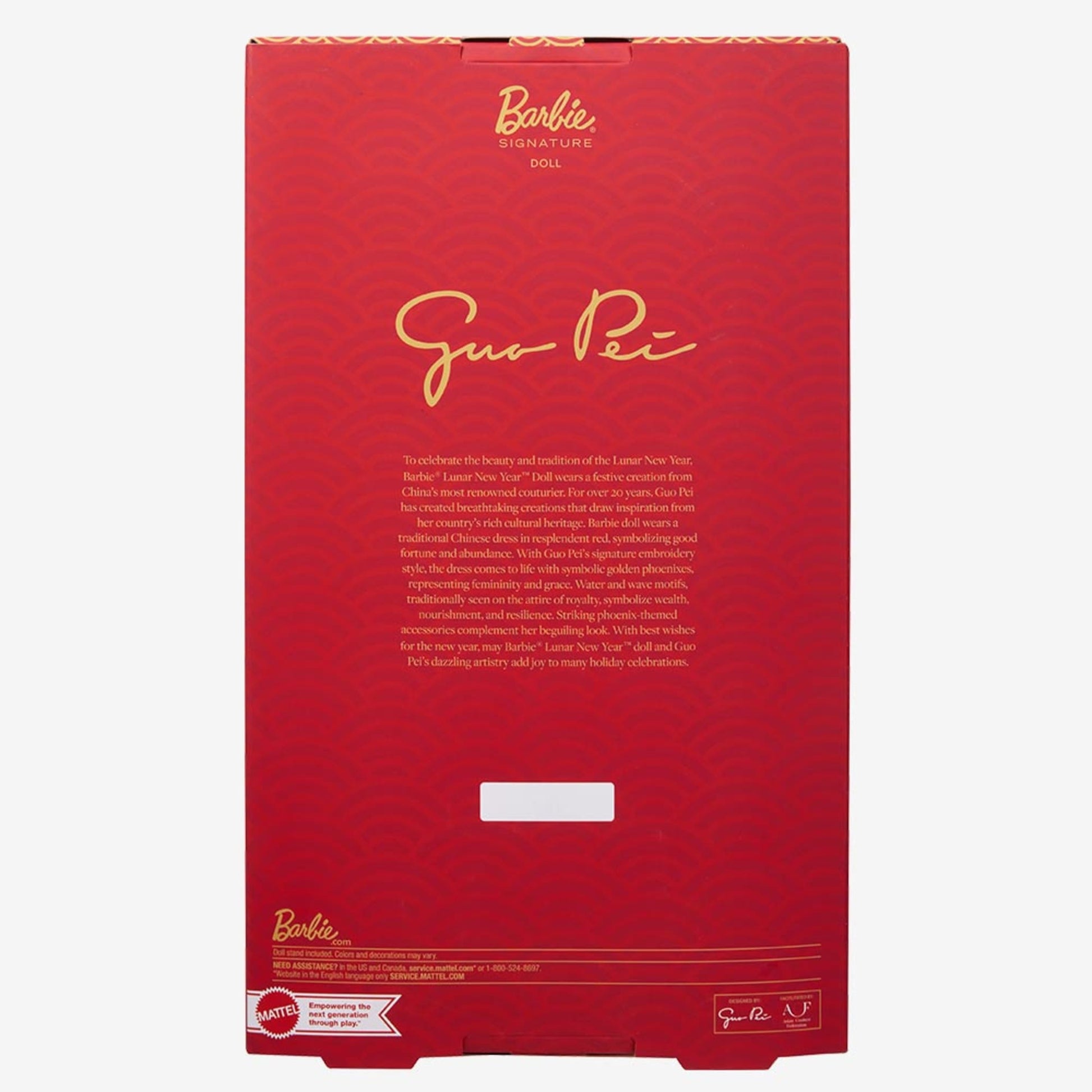 Barbie Lunar New Year Doll Designed by Guo Pei - Búp bê Tết Nguyên Đán Sưu tầm - Mattel Signature Mattel - ảnh 3 - Collectibl