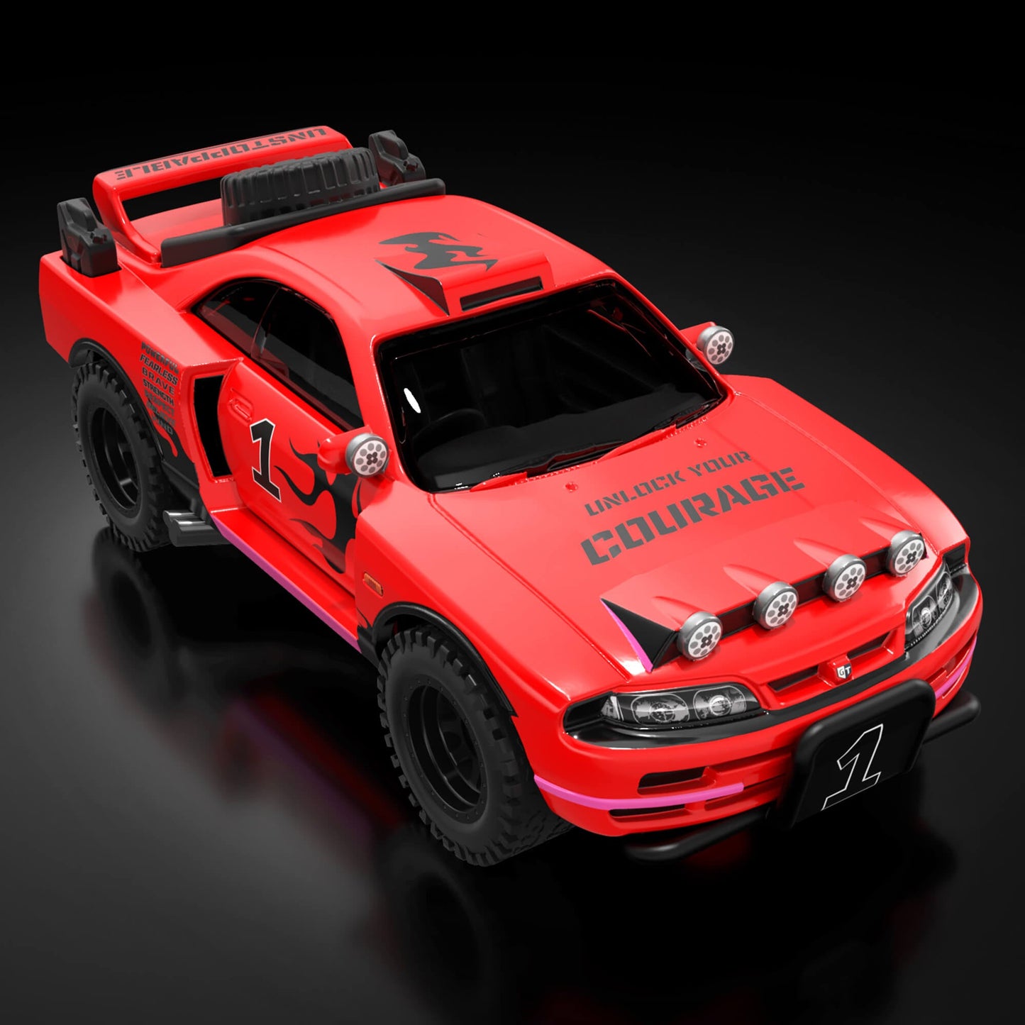 Hot Wheels: Ultimate Challenge Nissan Skyline GT-R (R33) Xe Mô Hình Tỉ Lệ 1:64 Hot Wheels - Hình ảnh bổ sung 6