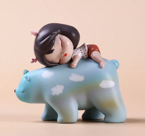 White Night Fairy - Warm Bear Dream - Lite - Rainbow Blue - Mô hình Figure Art Toy Keme Life