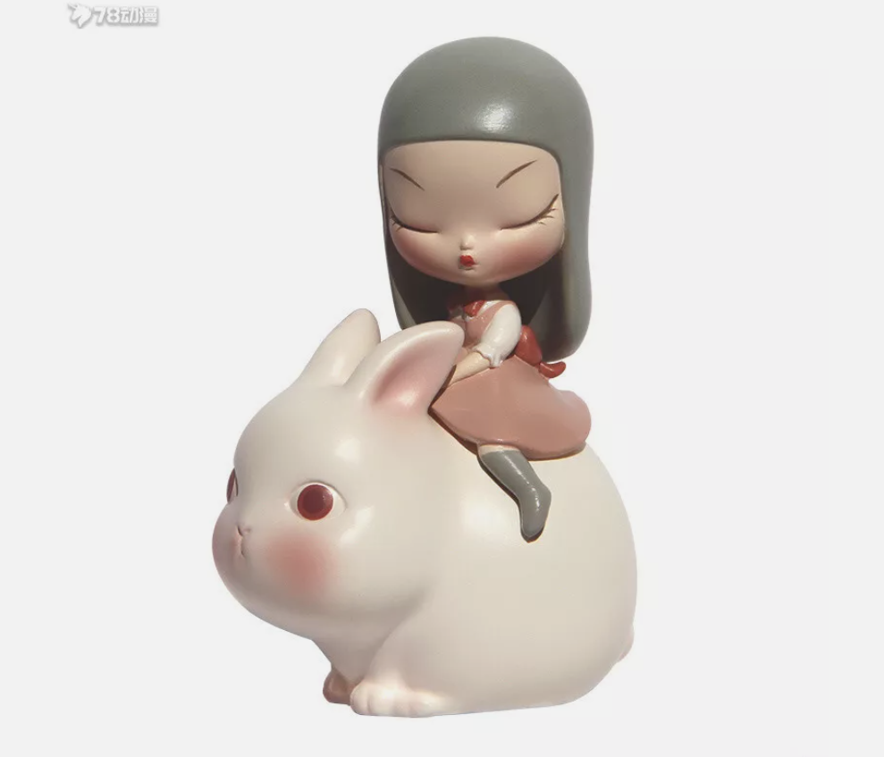 White night Fairy - Moonlight Rabbit - Lite - Mô Hình Figure Art Toy Keme Life
