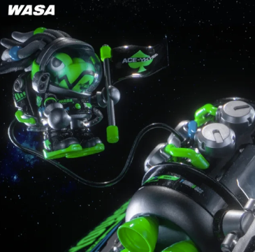 ACE-YKYB x Wasa Space206 : Space Panda-stars Limited Edition - Mô Hình Art Toy Wasa Toys - Hình ảnh bổ sung 8