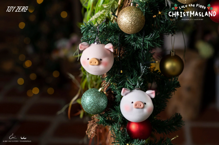 LuLu The Piggy Christmasland - Classic LuLu Christmas Ball Deco Phụ Kiện Trang Trí Giáng Sinh ToyZero+ - Góc nhìn khác 3