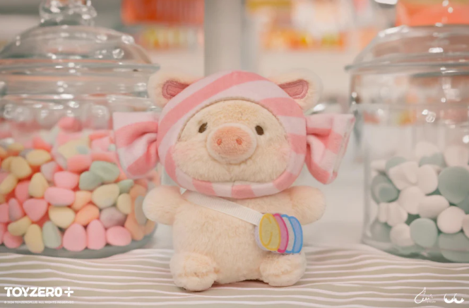 LuLu the Piggy Candy House - Candy Lu Plush Keychain | Móc Khóa Bông Art Toy ToyZero+ - Góc nhìn khác 3