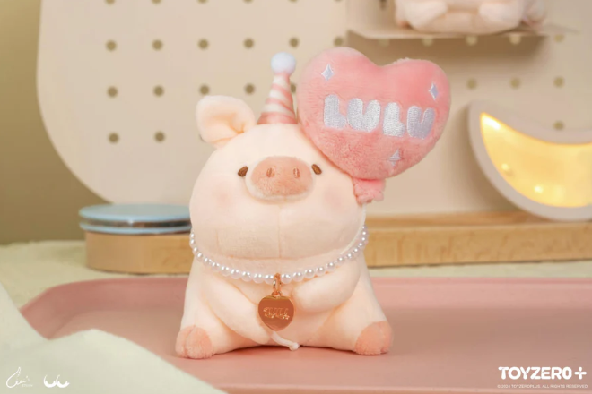 LuLu the Piggy Generic - Plush Keychain (Pink Balloon ver.) - Móc Khóa Bông Heo LuLu Dễ Thương ToyZero+ - Góc nhìn khác 3