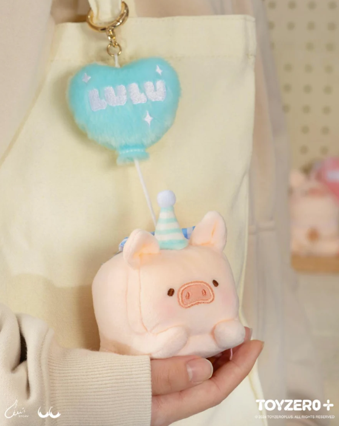 LuLu the Piggy Generic - Plush Keychain (Sky Blue Balloon ver.) - Móc Khóa Bông Chính Hãng Toyzero+ - Hình ảnh sản phẩm