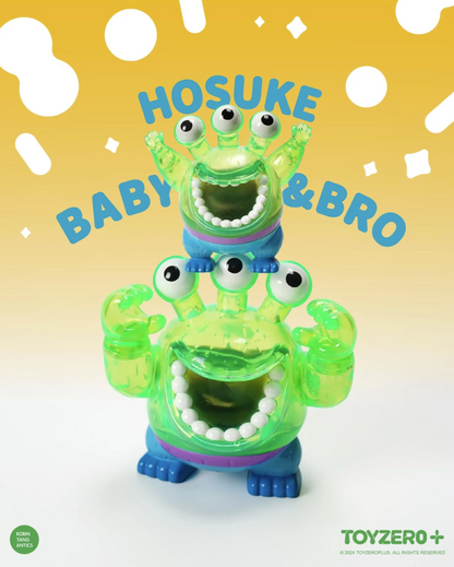Fluorescent green Baby hosuke - Đồ chơi Sofubi nghệ thuật - ToyZero+ - Hình ảnh sản phẩm