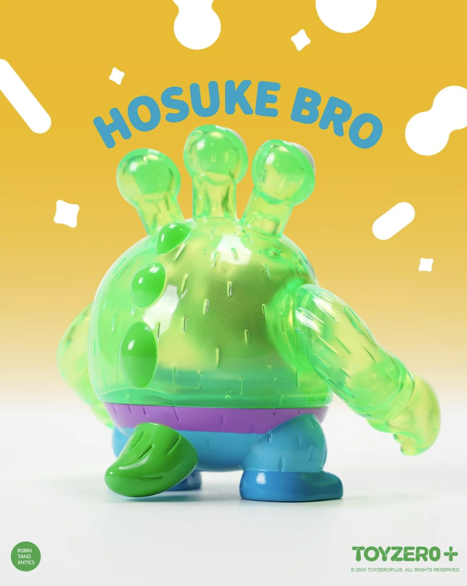 Fluorescent green Hosuke bro - Mô hình Art Toy Sofubi - Toyzero+ - Góc nhìn khác 3