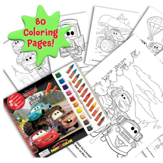 Disney Cars on the Road Deluxe Poster Paint & Color