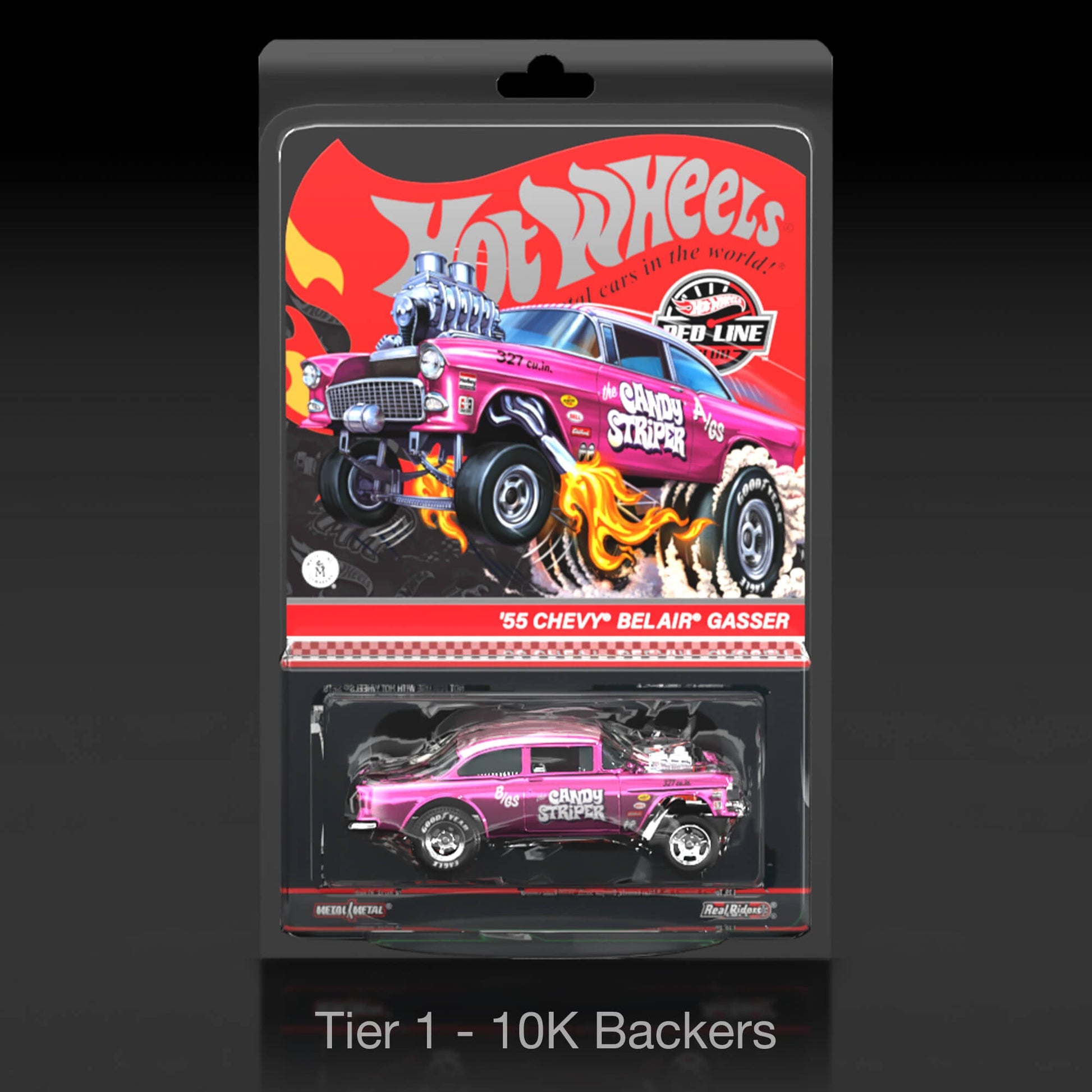 RLC Exclusive 1:18 Scale ‘55 Chevy Bel Air Gasser “Candy Striper” - Xe Mô Hình Tỉ Lệ 1:18 Cao Cấp Hot Wheels Hot Wheels Colle