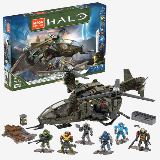 MEGA Halo UNSC Falcon Sweep Building Toy Kit - Bộ đồ chơi lắp ráp mô hình trực thăng - MEGA Halo HDP62