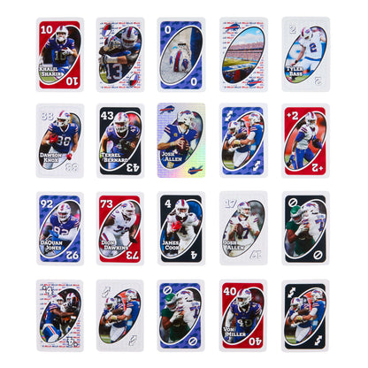 UNO Fandom NFL Buffalo Bills Game Deck - Bộ Bài UNO Thể Thao Sưu Tầm - Mattel Creations - Hình ảnh bổ sung 8