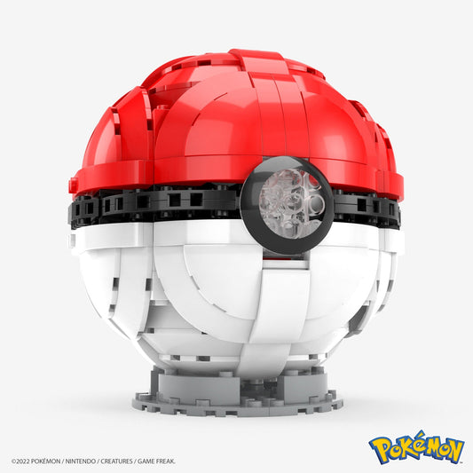 MEGA Pokemon Jumbo Poke Ball - Mô Hình Lắp Ráp Quả Cầu Poke Ball Phát Sáng - MEGA HBF53