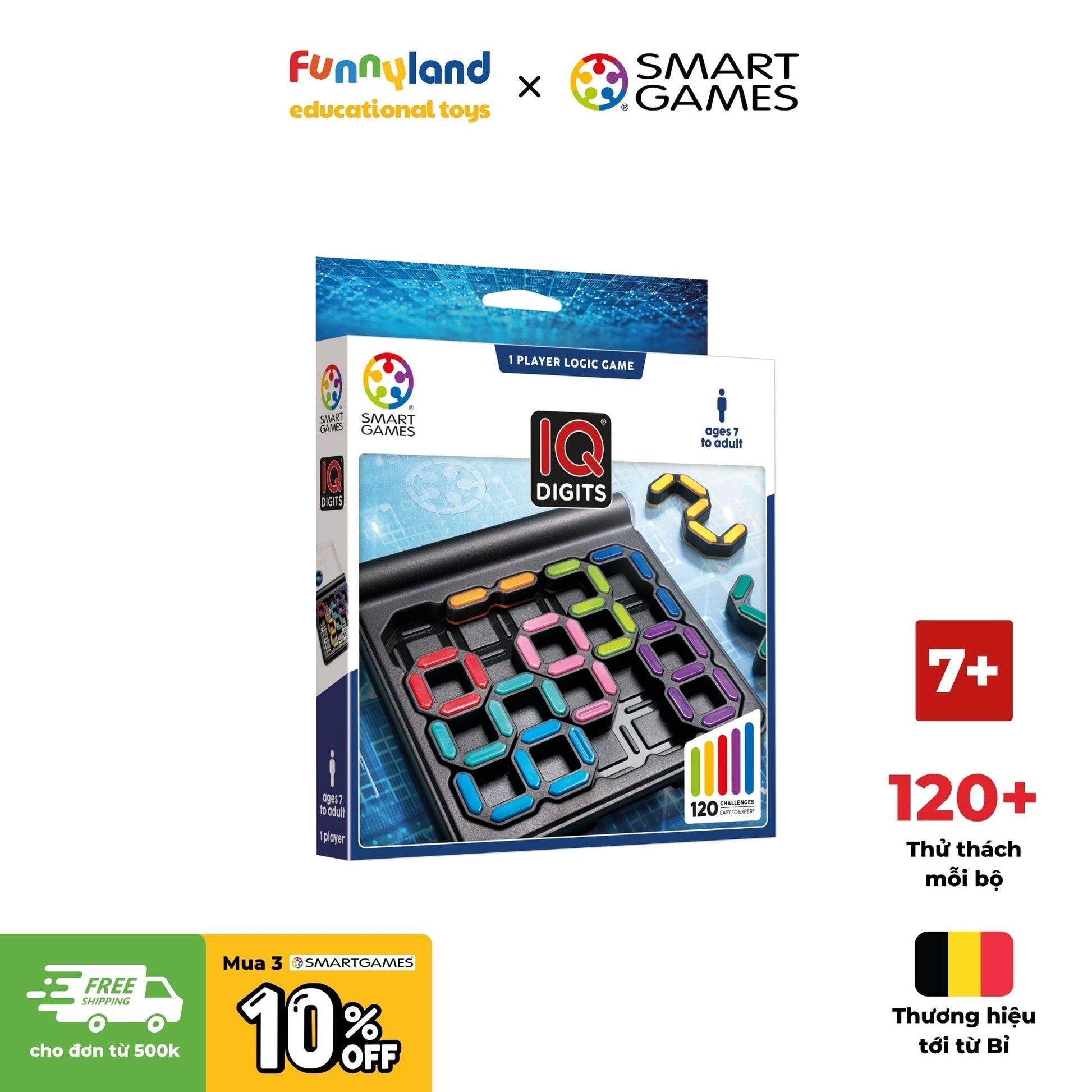 Đồ chơi trí tuệ Smartgames Thử thách IQ Digits