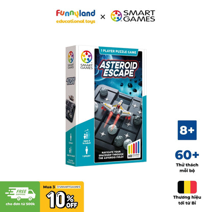 SmartGames Asteroid Escape - Đồ Chơi Trí Tuệ Thử Thách Giải Cứu Phi Thuyền Vũ Trụ