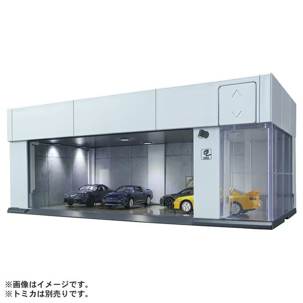 Diorama Tomica GARAGE SILVER WHITE Standard Edition