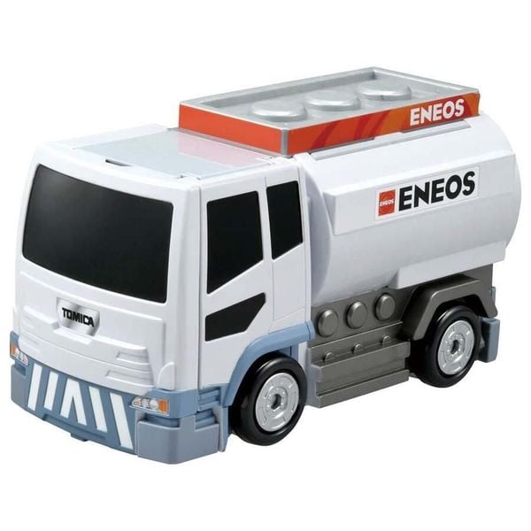 Tomica World Transform Tank Truck Gas Station