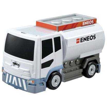 Tomica World Transform Tank Truck Gas Station