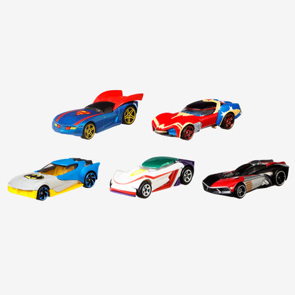Hot Wheels DC Character Car 5-Pack - Bộ 5 Xe Mô Hình Siêu Anh Hùng DC Universe - Hot Wheels Mattel - Hình ảnh chi tiết 2