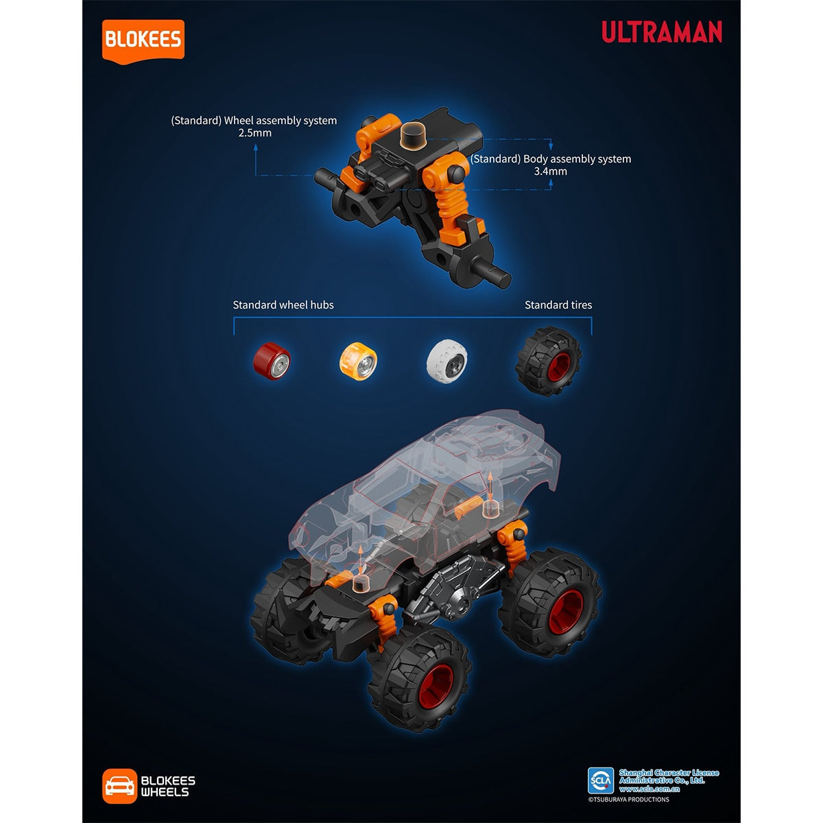 Đồ Chơi Siêu Xe Blokees Wheels Ultraman Bộ Sưu Tập 01 Galaxy Power BLOKEES 75605	- Giao hàng ngẫu nhiên