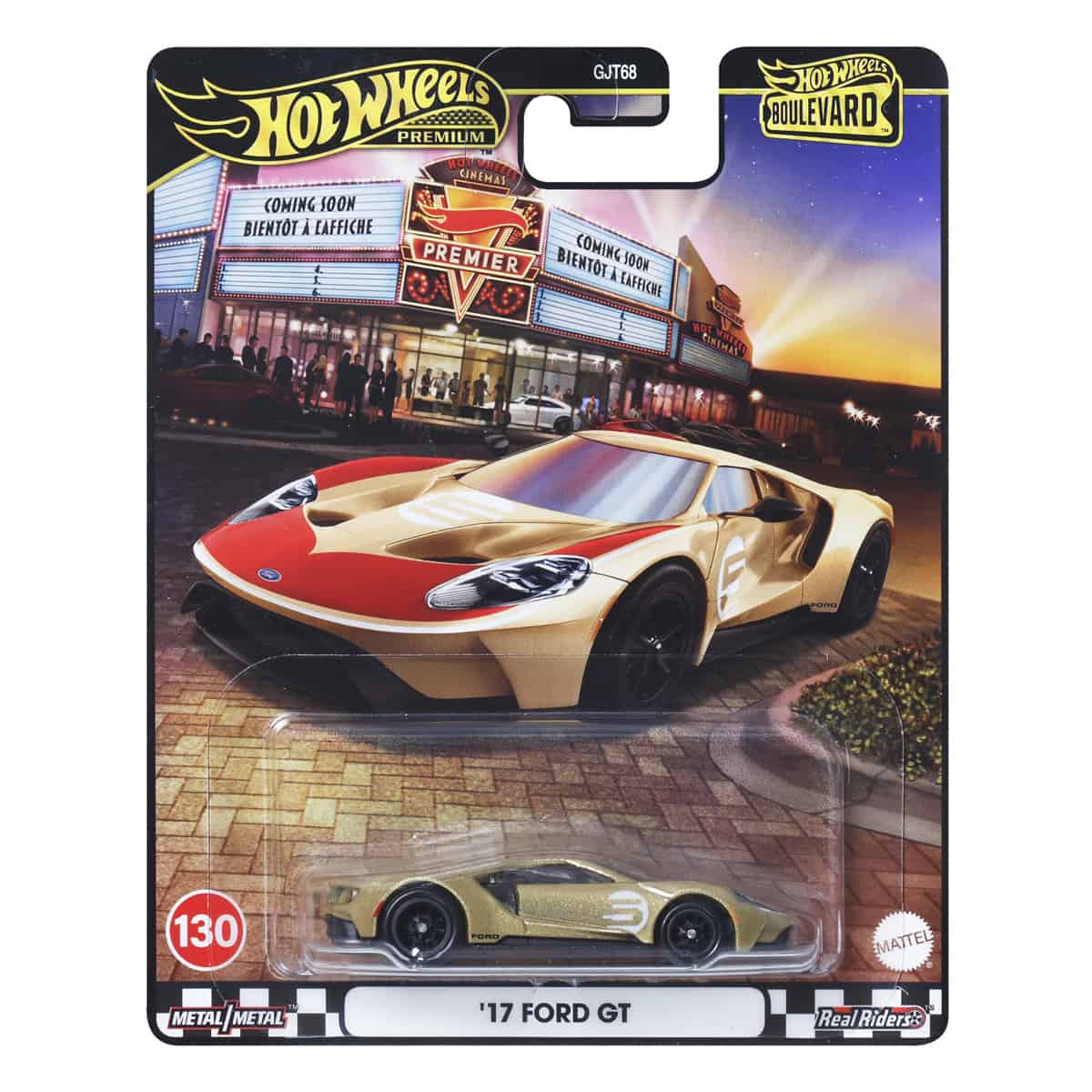 Boulevard '17 Ford GT - Xe mô hình kim loại tỉ lệ 1:64 - Hot Wheels GJT68