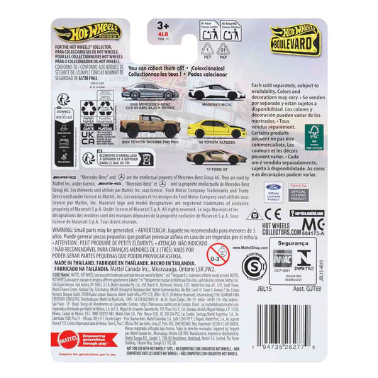 Boulevard '17 Ford GT - Xe mô hình kim loại tỉ lệ 1:64 - Hot Wheels GJT68