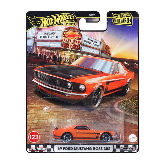 69 Ford Mustang Boss 302 - Mô hình siêu xe Hot Wheels Boulevard - Tỷ lệ 1:64