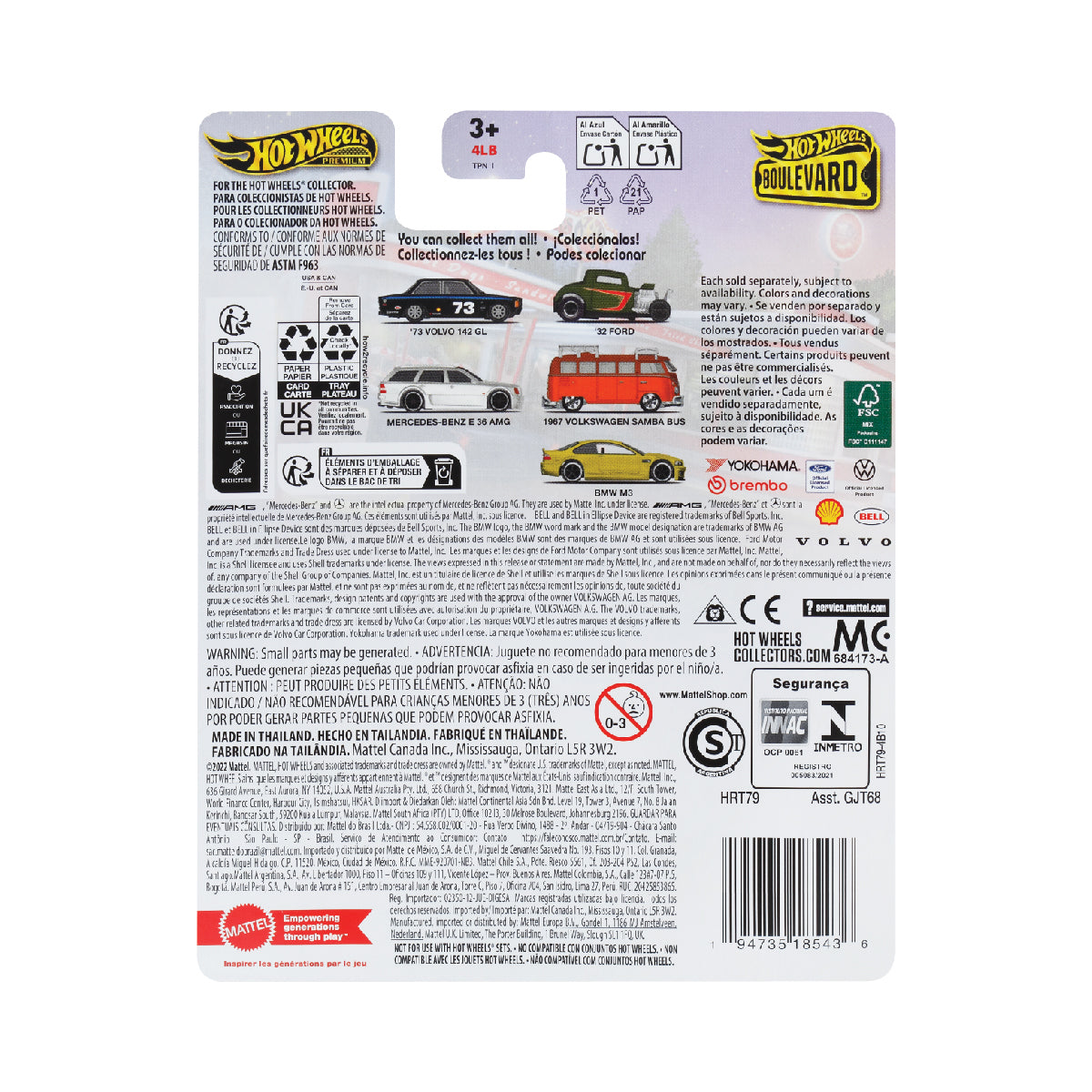 Supercar Boulevard - 73 Volvo 140 Gl - Xe mô hình Premium 1:64 - Hot Wheels GJT68