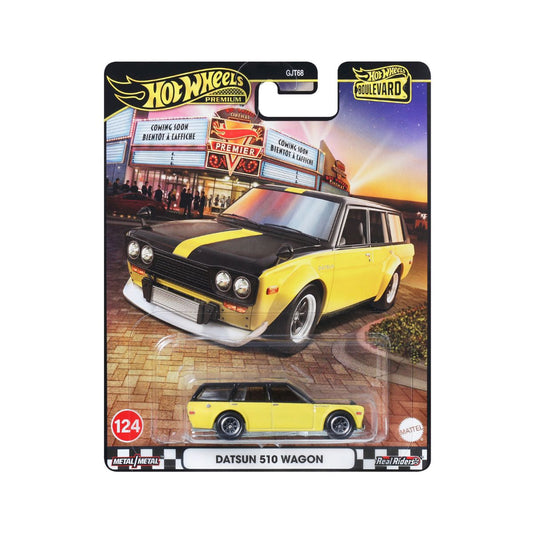 Datsun Bluebird 510 Wagon - Mô hình xe Premium 1:64 - Hot Wheels Boulevard